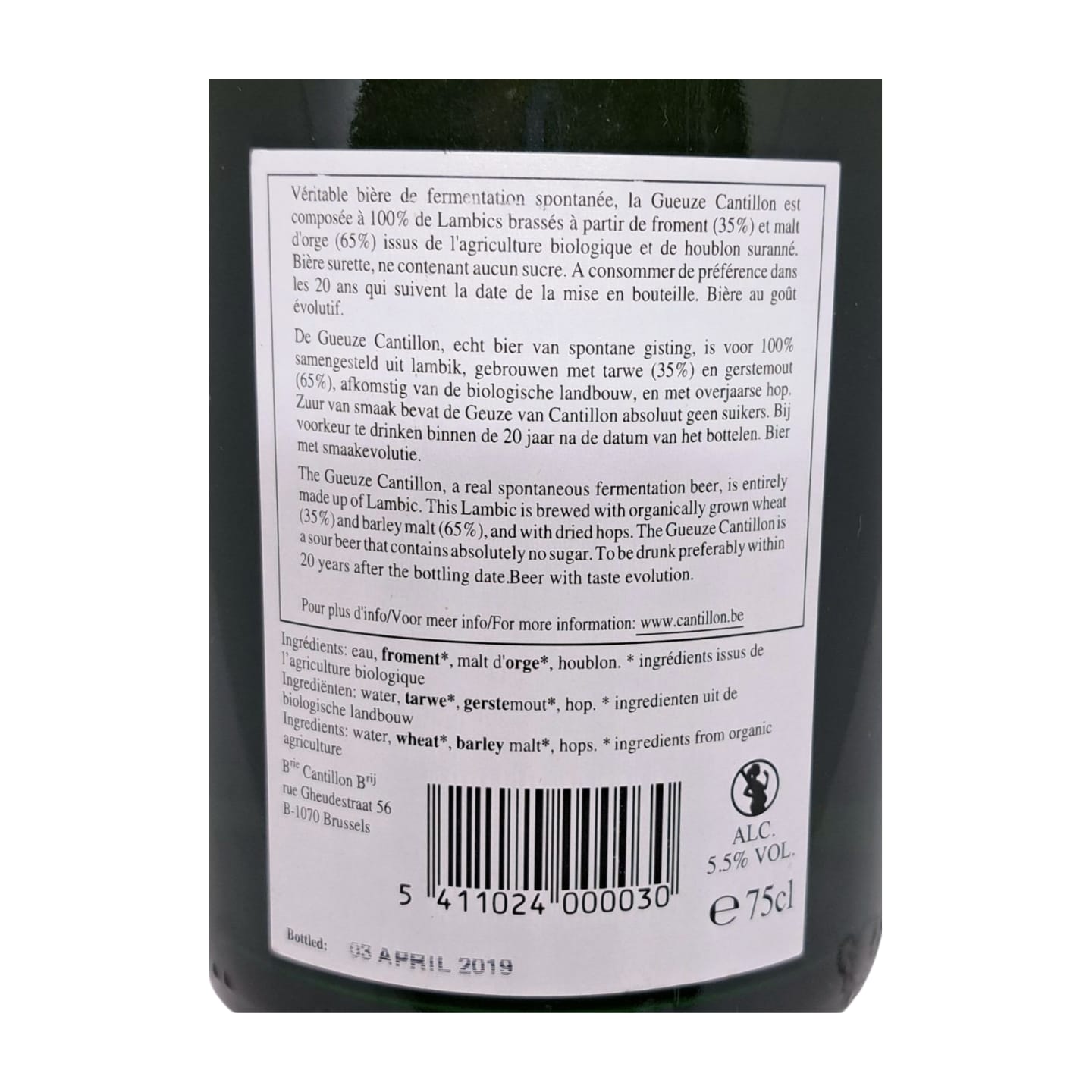 Cantillon Classic Geuze 2019 | Lambic