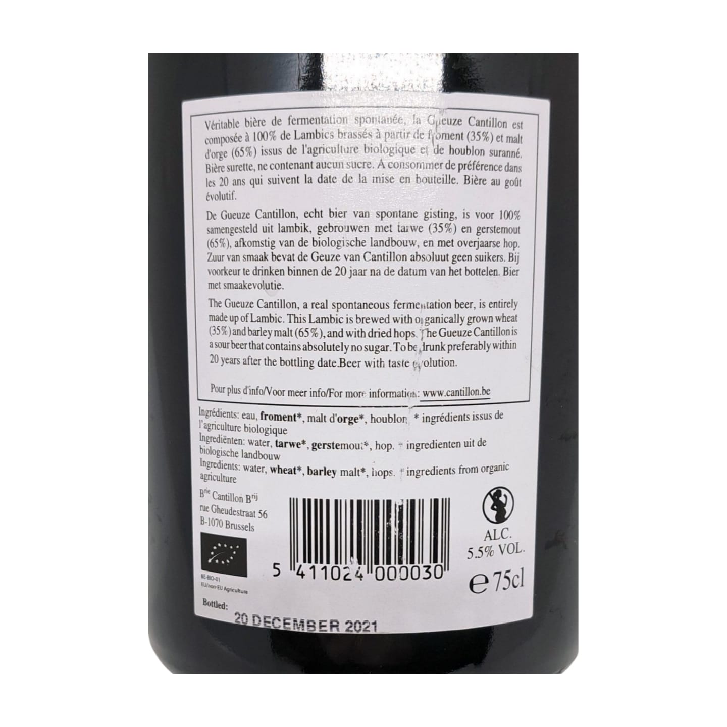 Cantillon Classic Geuze 2021 | Lambic