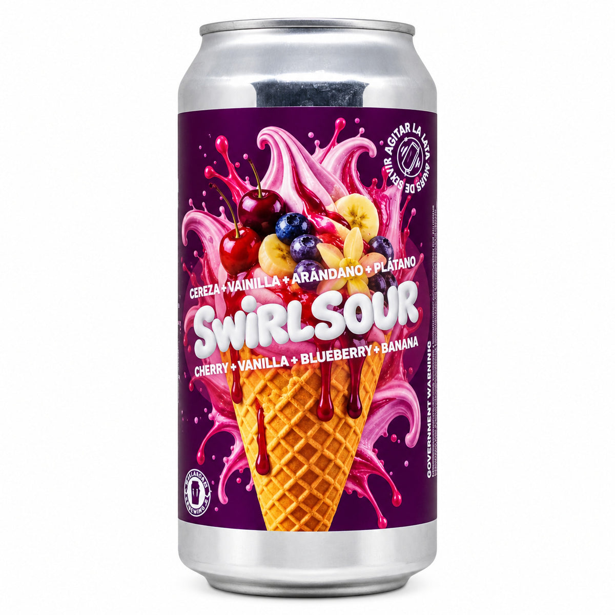 Malandar Breweing Swirl Sour - Cherry, Vanilla, Blueberry, Banana Smoothie Sour
