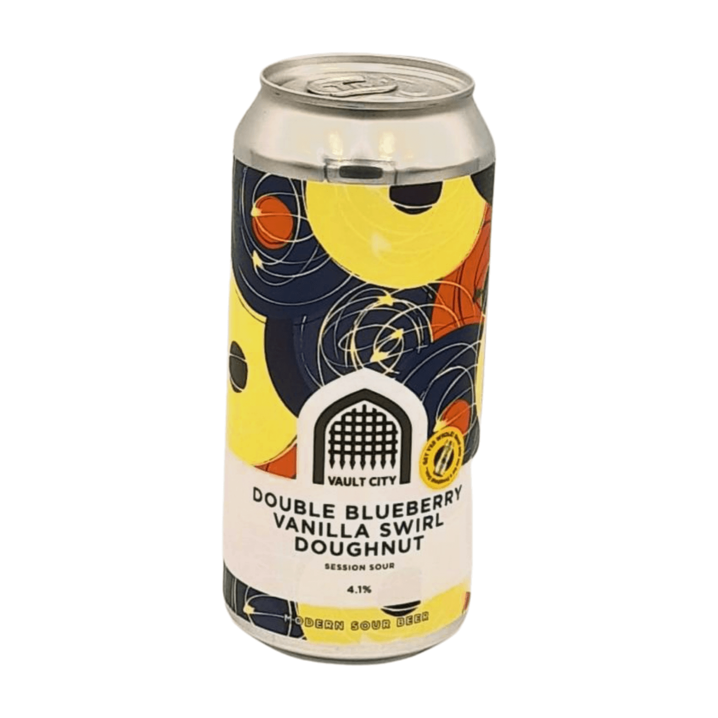 Vault City Double Blueberry Vanilla Swirl Doughnut | Sour speciaalbier webshopbierwinkel verdins Rotterdam