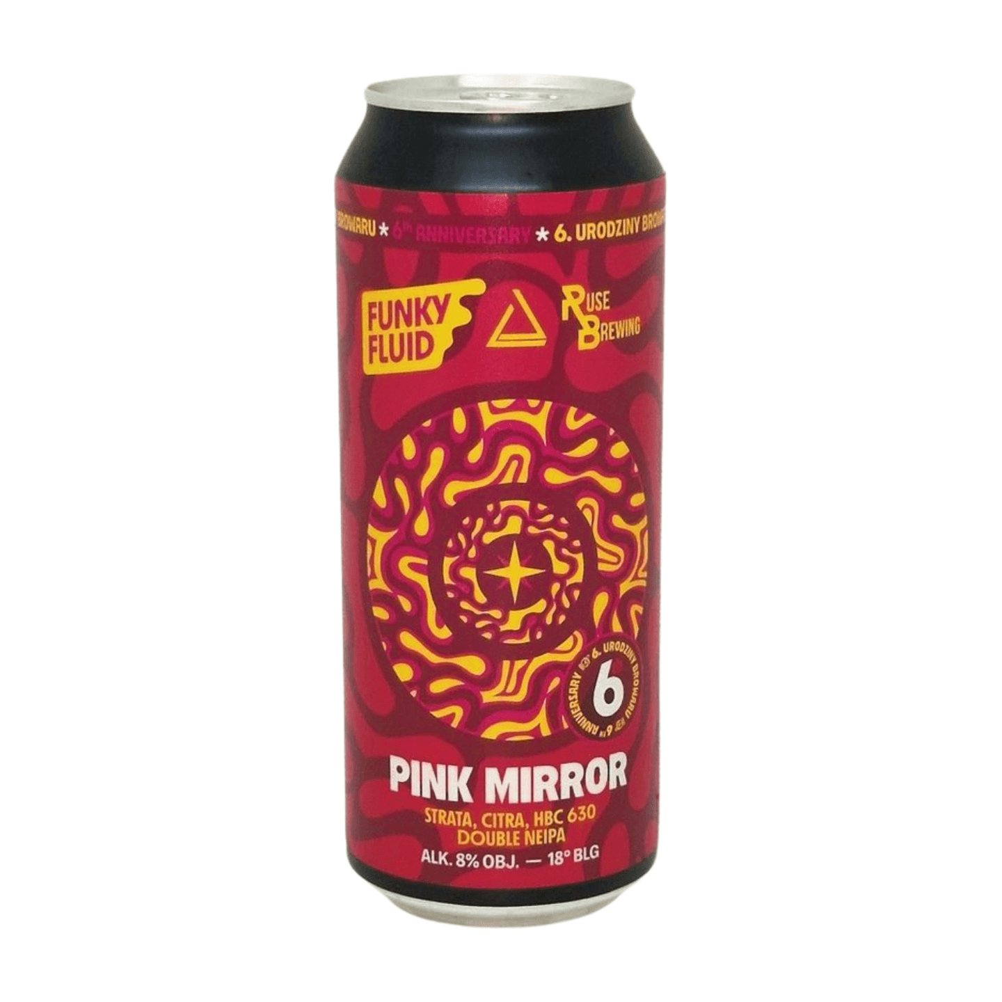 Funky Fluid X Ruse Pink Mirror | Double NEIPA