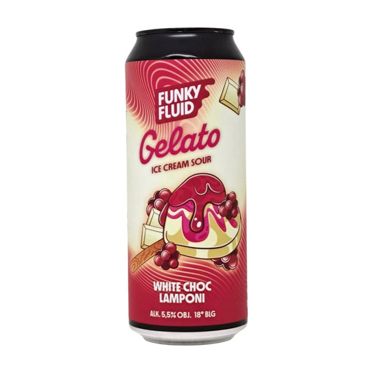 Funky Fluid Gelato: White Choc Lamponi | Smoothie Sour