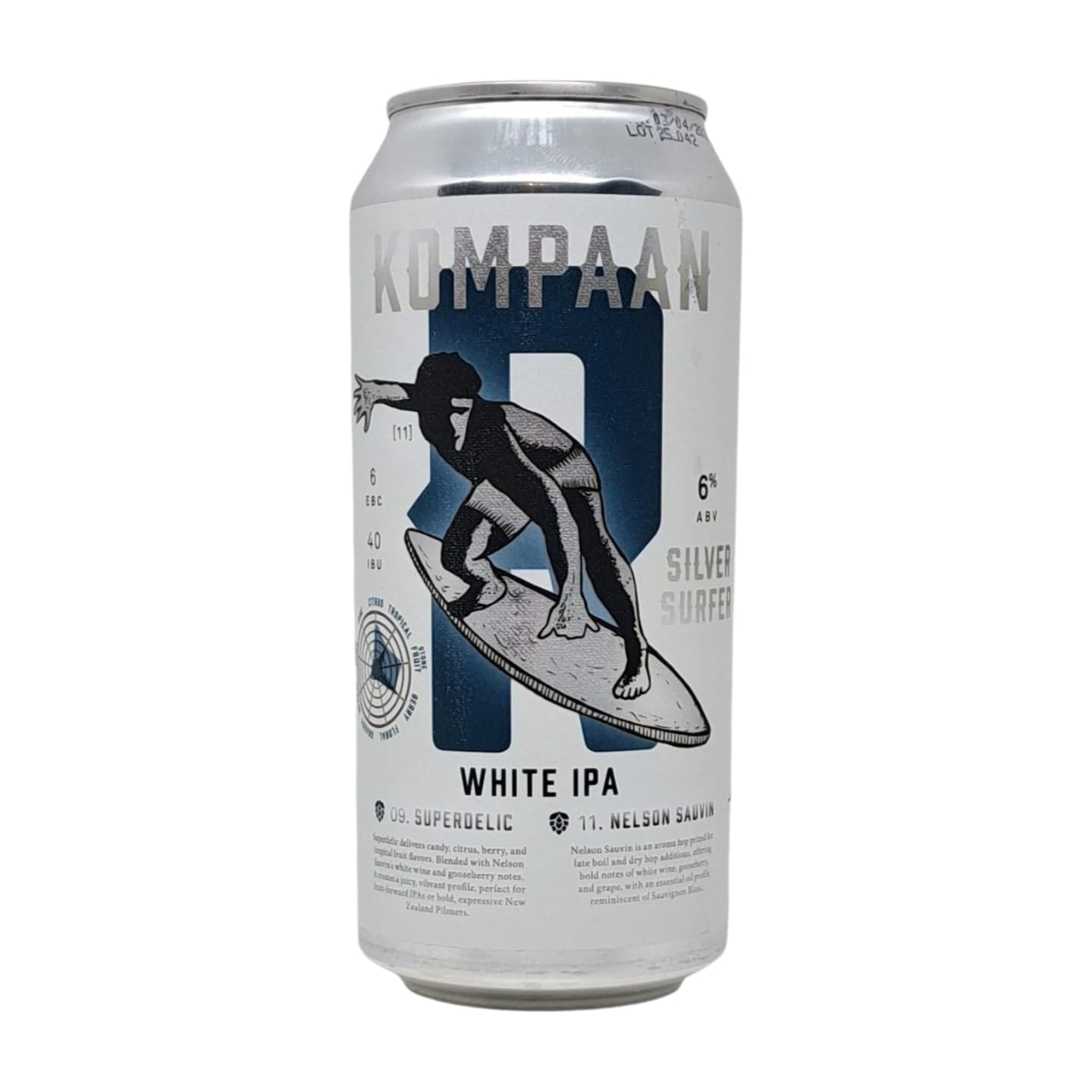 Kompaan Silver Surfer | White IPA te koop bij Verdins Bierwinkel!