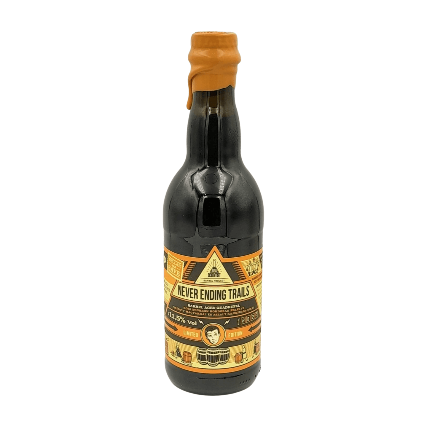 Mad Scientist Never Ending Trail | Rye Bourbon BA Quadrupel Webshop Online Verdins Bierwinkel Rotterdam