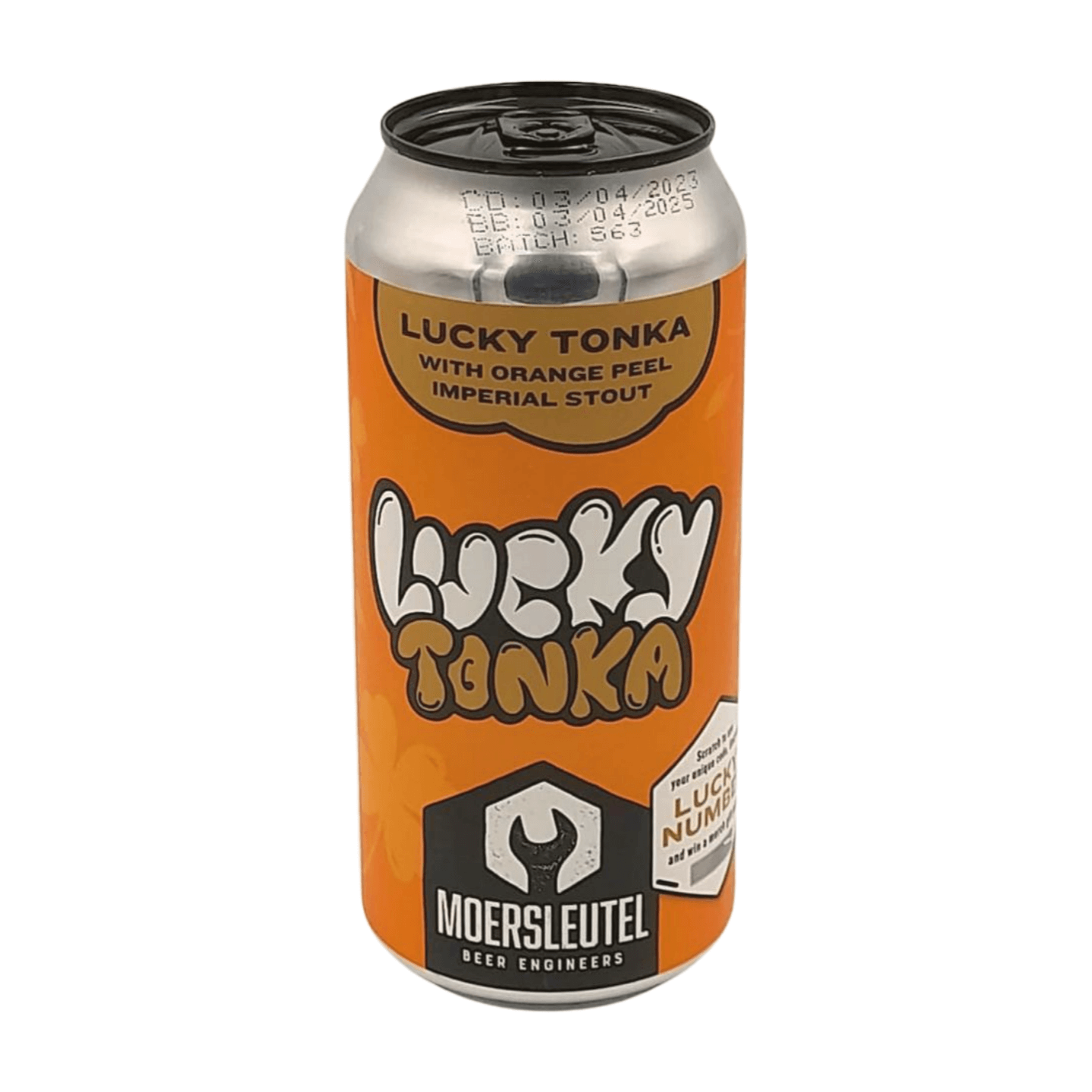 Moersleutel Craft Brewery Lucky Tonka | Orange Peel Imperial Stout Webshop Online Verdins Bierwinkel Rotterdam