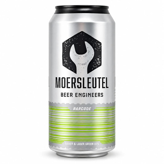 Moersleutel Barcode: Silver & Laser Green  BA Stout