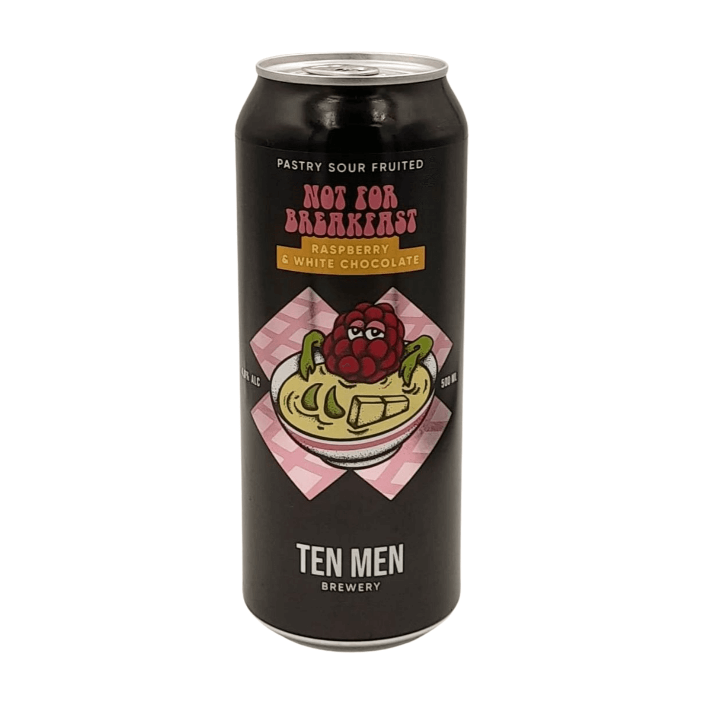 Ten Men Brewery Not For Breakfast: Raspberry and White Chocolate | Fruited Pastry Sour Webshop Online Verdins Bierwinkel Rotterdam