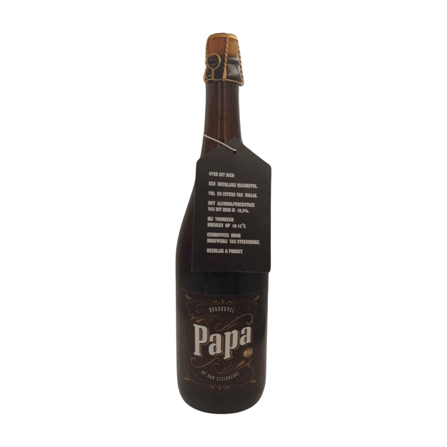 Brouwerij Van Steenberge Papa Quadrupel | Quadrupel 75cl Webshop Online Verdins Bierwinkel Rotterdam